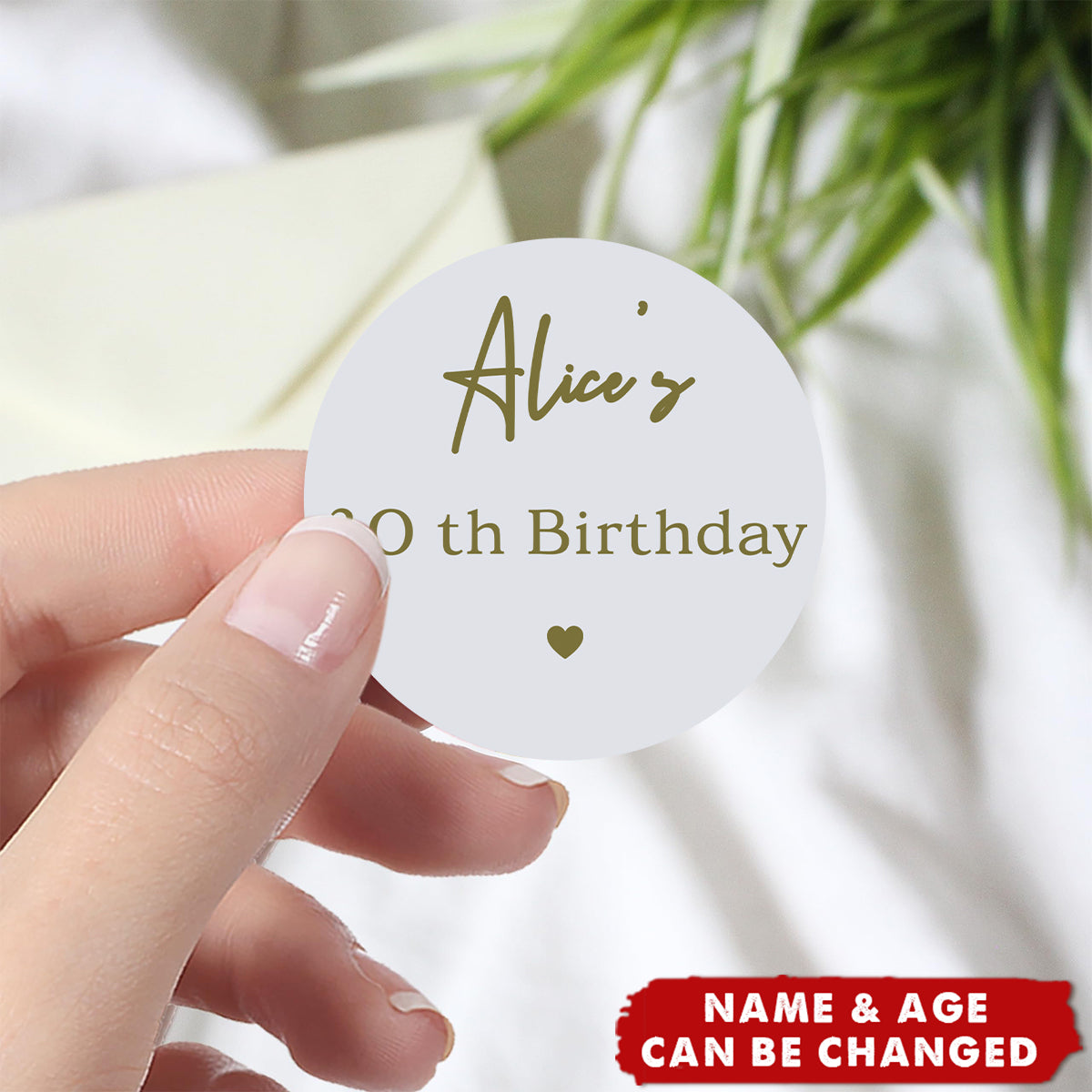 Personalised Birthday Stickers, Birthday party labels, any name, any age, treat bag seal stickers
