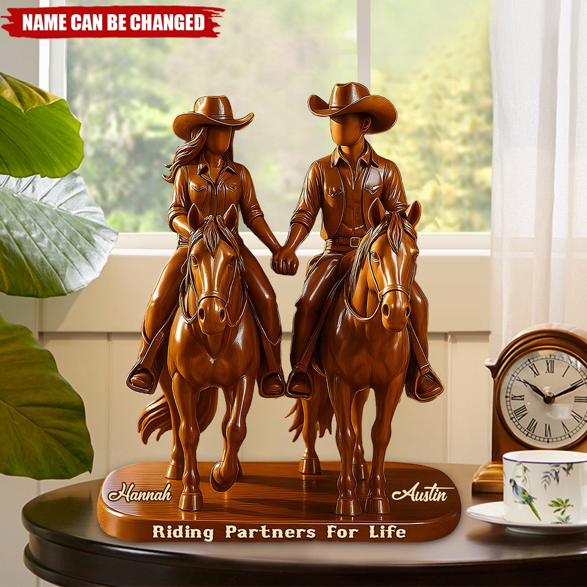 Riding Partners For Life - Personalized Custom Shaped Acrylic Plaque