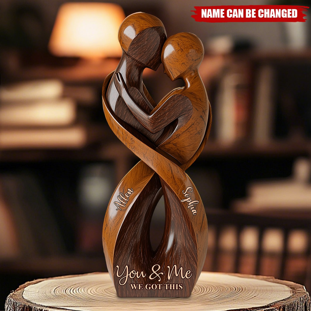 You And Me We Got This - Personalized Couple Custom Shaped Acrylic Plaque