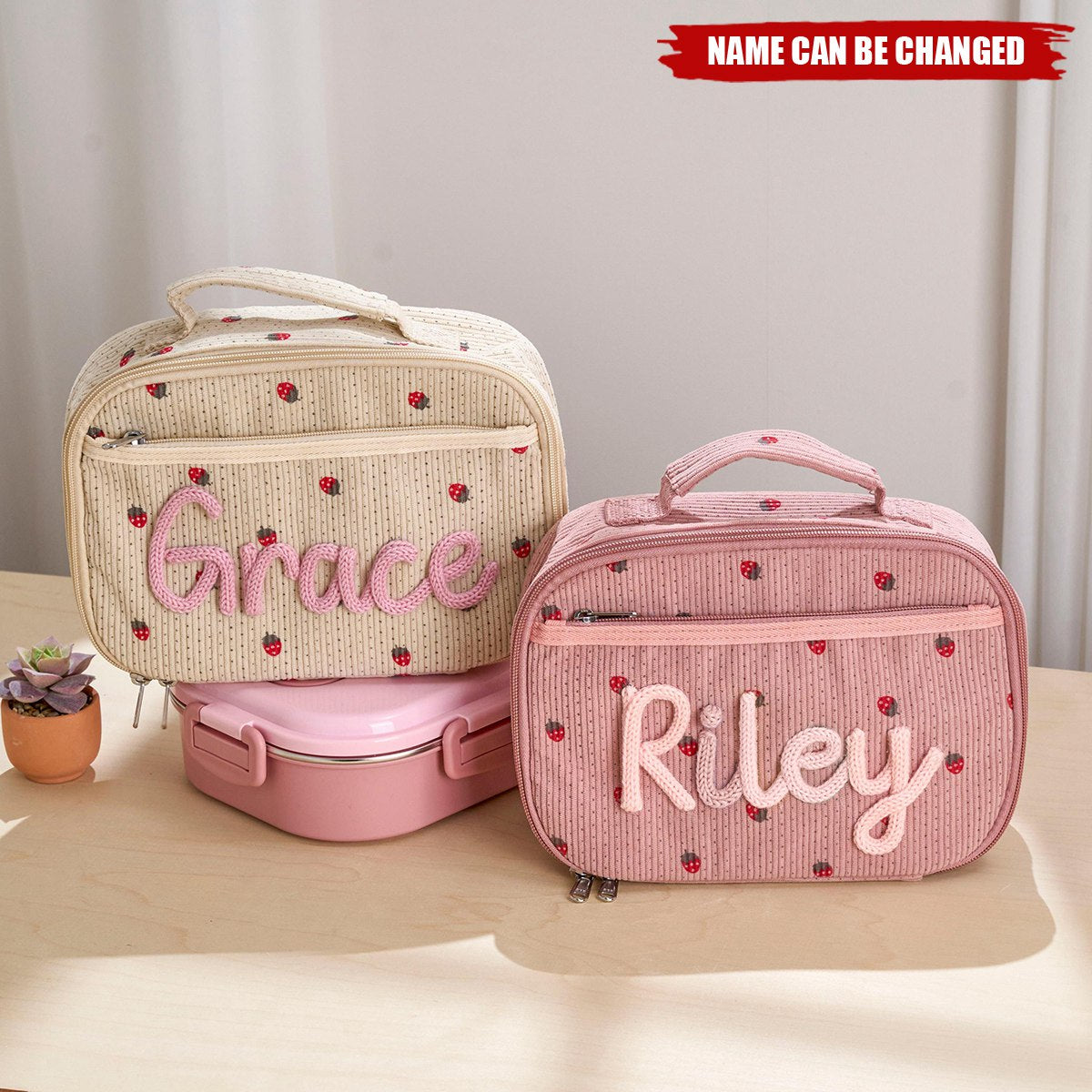 Custom Handmade Lunch Box Bag, Back to School, Kid Lunch Box Bag