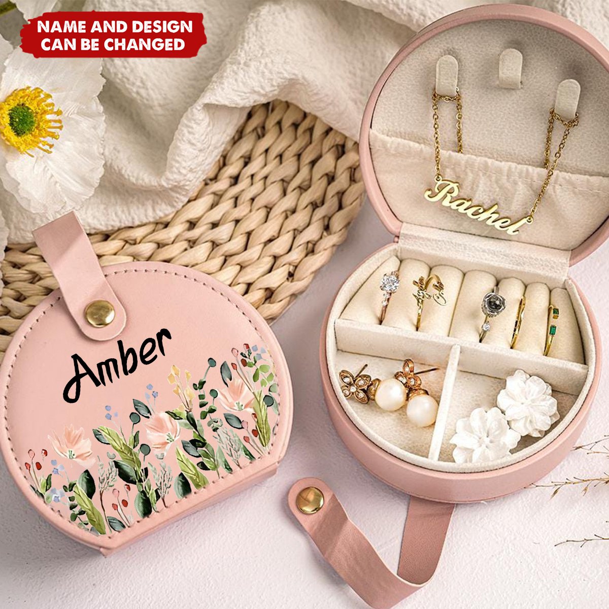 Personalized Custom Jewelry Box, Birthday Gift for Women
