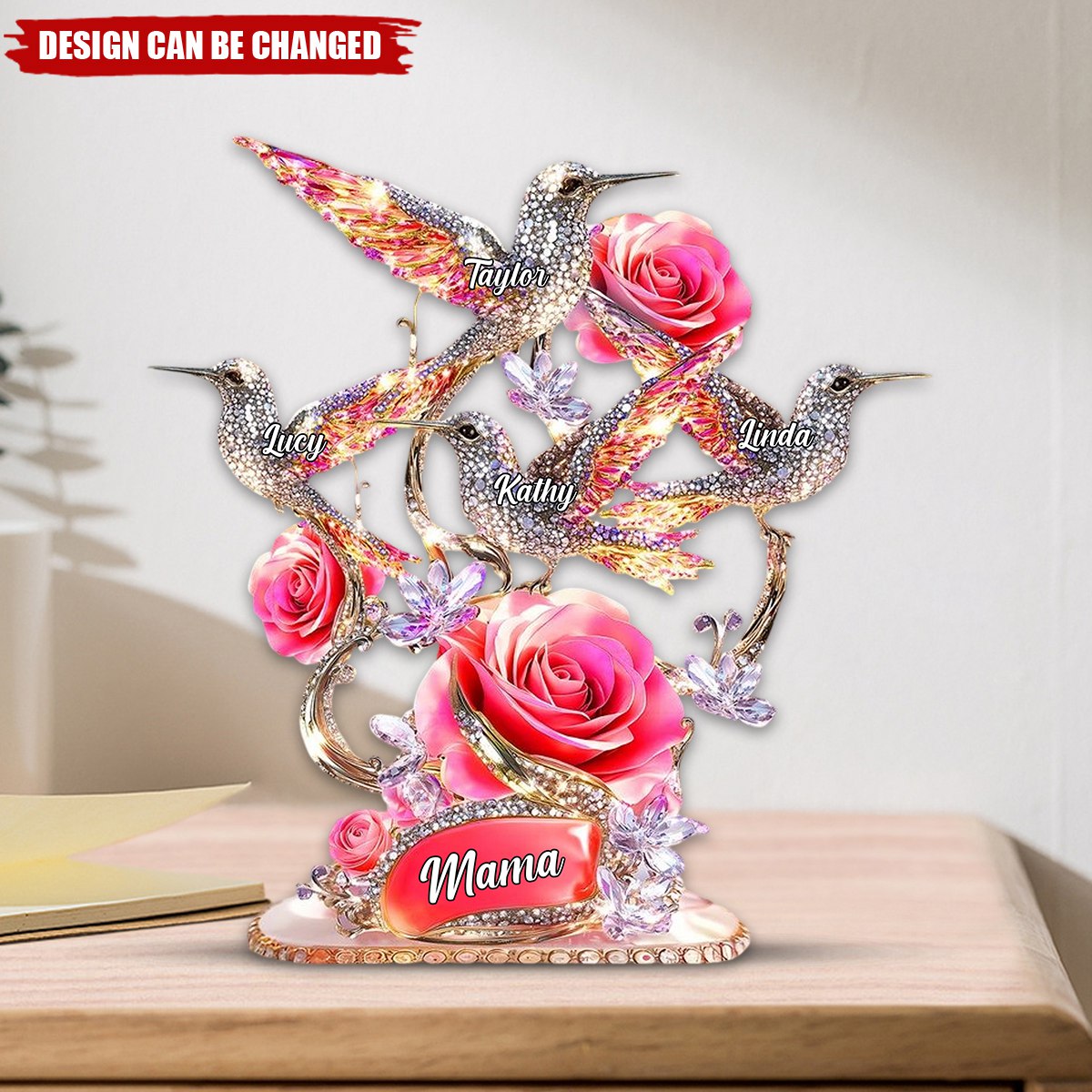 We Love You Gift For Mom, Grandma - Personalized Mother Custom Shaped Acrylic Plaque