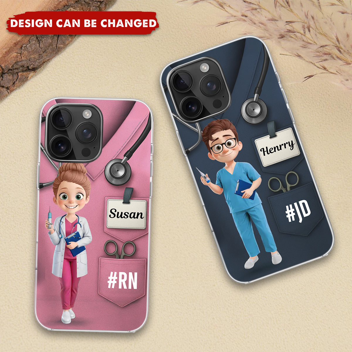 Caring Is My Superpower - Nurse Personalized Custom Clear Phone Case - Appreciation, Thank You Gift, Nurse Life, Doctor Life