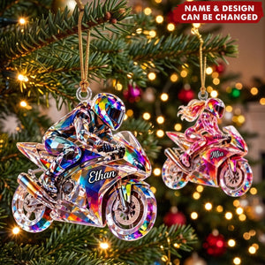 Motorcycle Soul – Personalized Acrylic Custom Shape Ornament