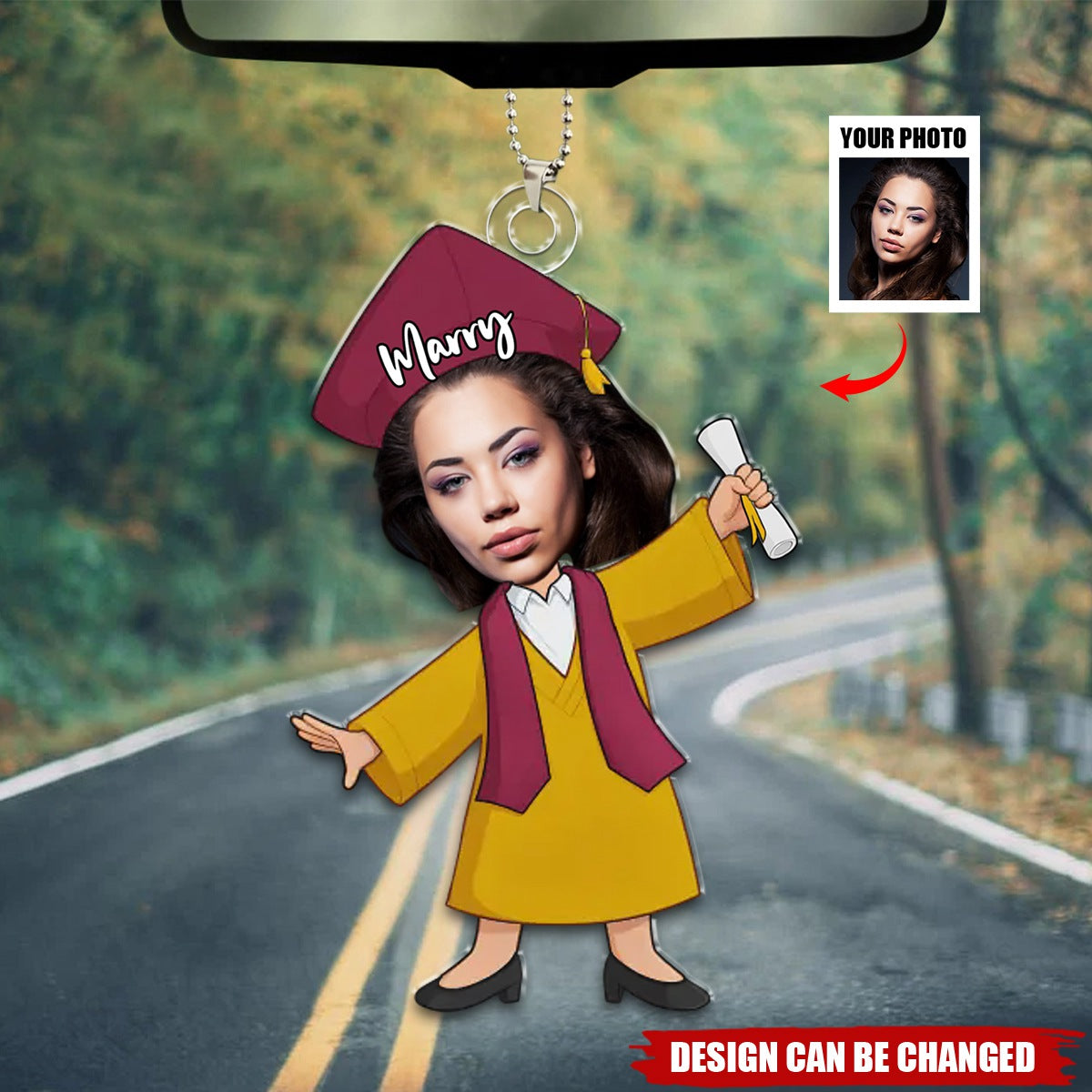 Custom Photo From Late Nights To Bright Futures - Family Personalized Custom Shaped Acrylic Ornament - Graduation Gift For Siblings