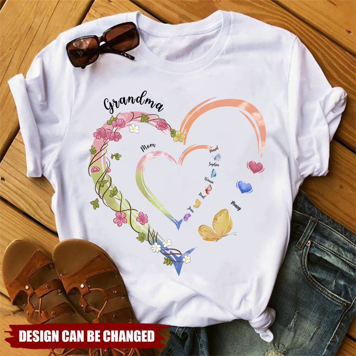 Family Is Where Love Is Endless - Family Personalized Custom Unisex T-shirt-Gift For Mom, Grandma