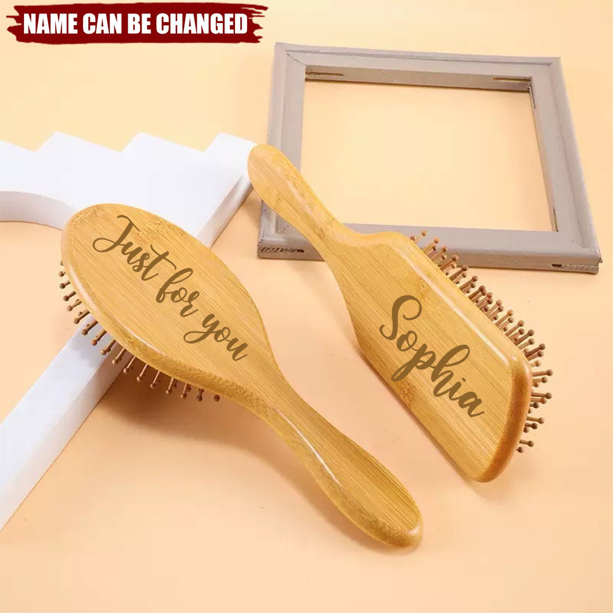 Bridesmaid Wood Combs Personalized,Custom Name Airbag Comb,Wedding Party Gift