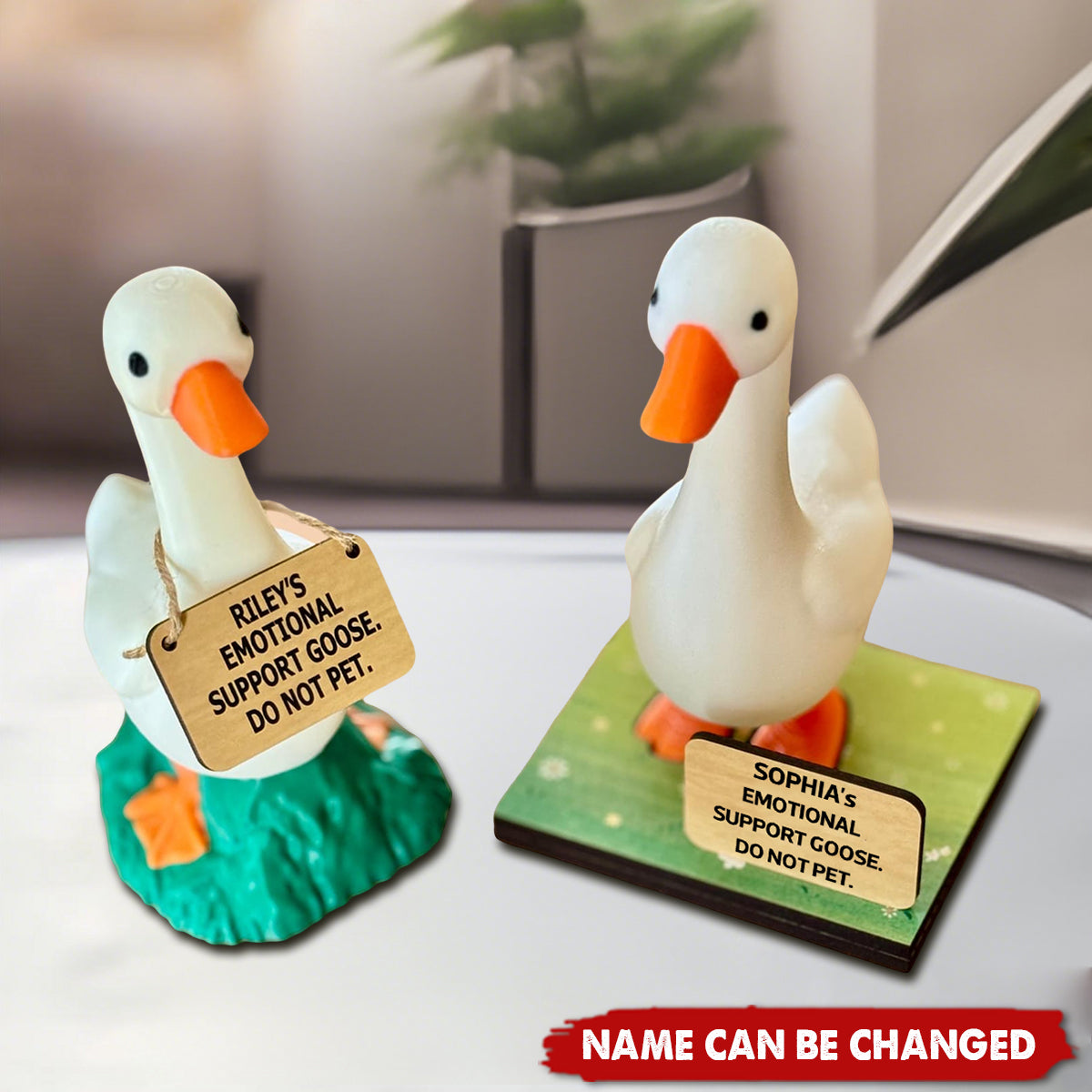 Emotional Support Desk Goose - Personalized Desk Buddy