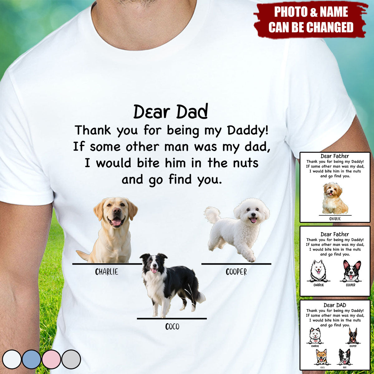 Thank You Being Daddy Dog Cat Dad Shirt