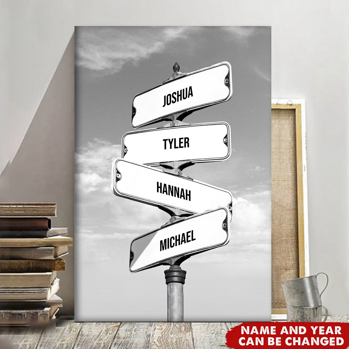 Crossroad of Love Custom Children Names - Personalized Canvas Prints