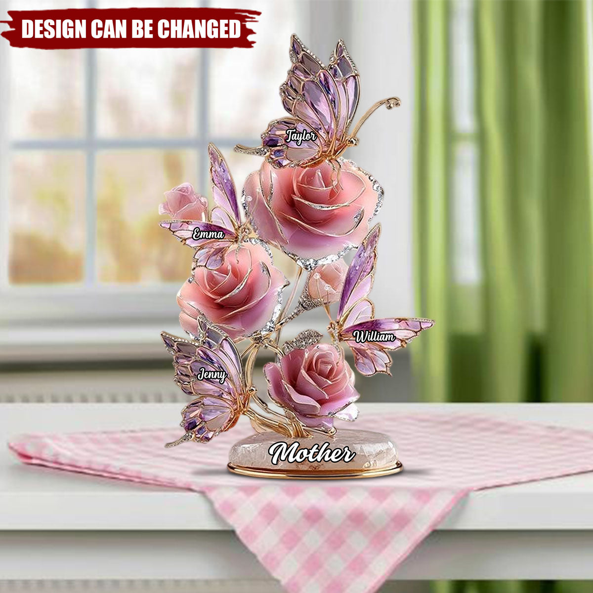 We Love You - Personalized Mother Custom Shaped Acrylic Plaque