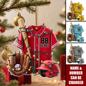 Baseball Life - Personalized Baseball Ornament