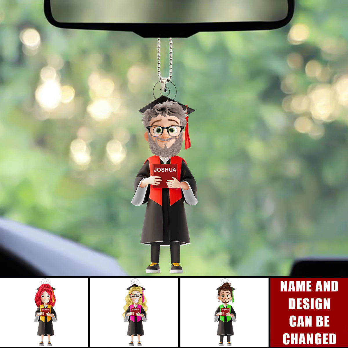 Congratulations Class Of 2025 - Personalized Acrylic Ornament, Car Hanger,  Gift For Graduate