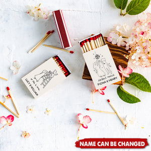 Personalised Wedding Matchboxes Favours,Custom Match Boxes with Safety Matches