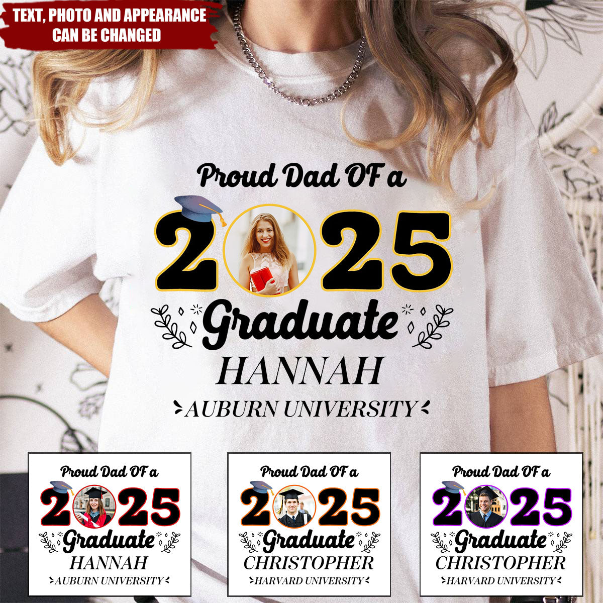 Proud Family Of A 2025 Graduate - Personalized Shirt - Graduation Family Shirt，Grduation Gift