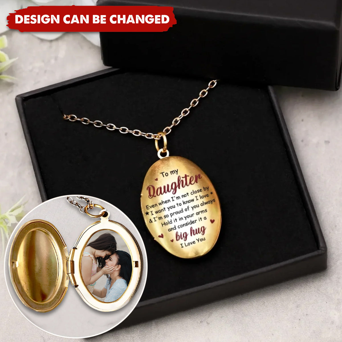 Custom Photo Always Better Together - Family Personalized Custom Locket Necklace - Gift For Son, Daughter, Grandson, Granddaughter