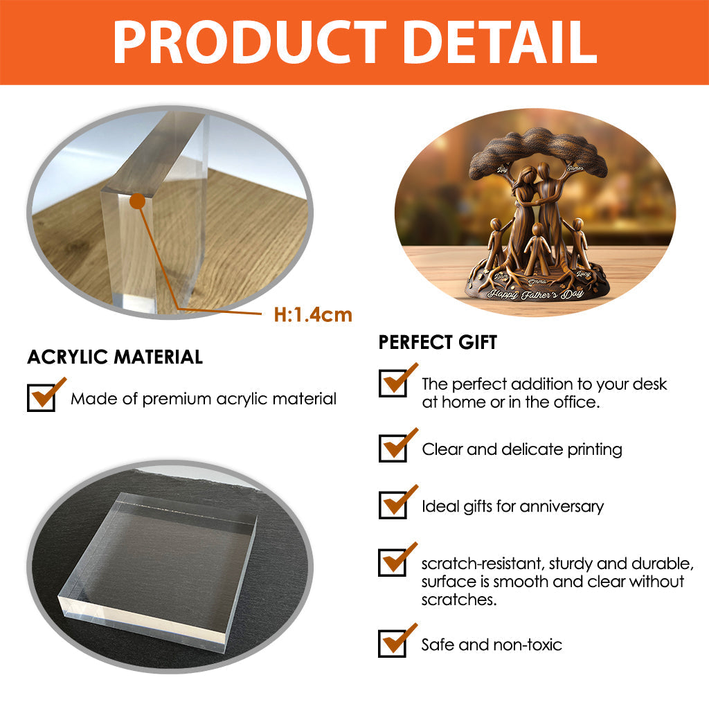 To Us You're The World - Personalized Custom Shaped Acrylic Plaque