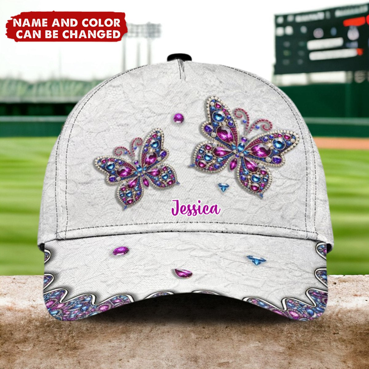 Beautiful Butterfly - Personalized Butterfly Classic Cap