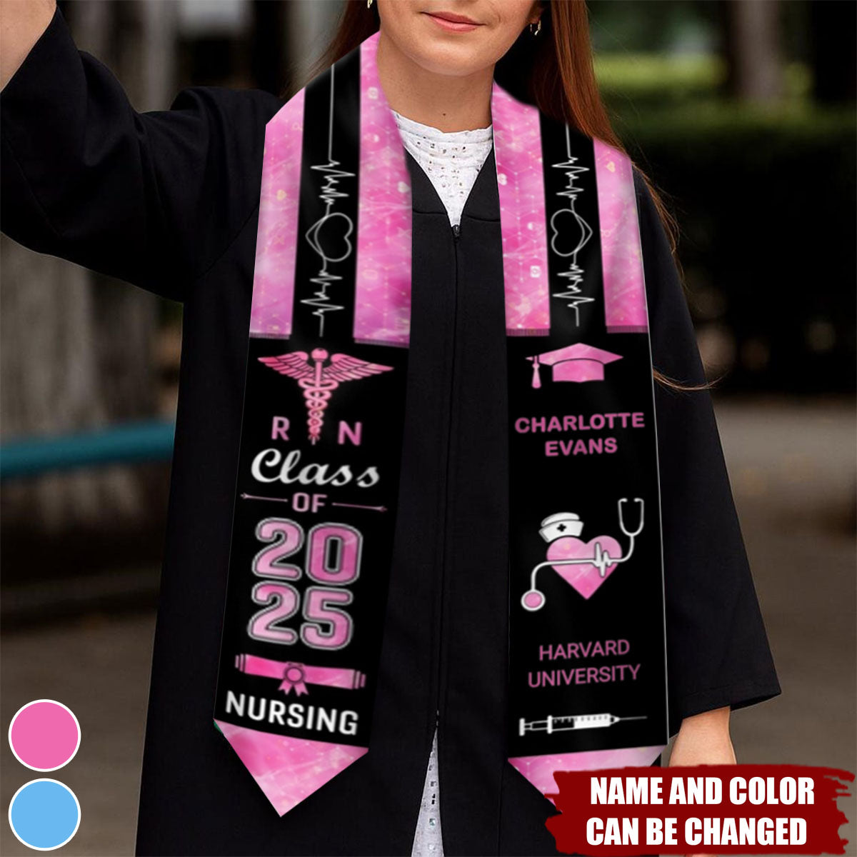 Customized Nurse Stole Graduation - Personalized Stoles Sash - Gift For Her/Him, Nursing Graduation