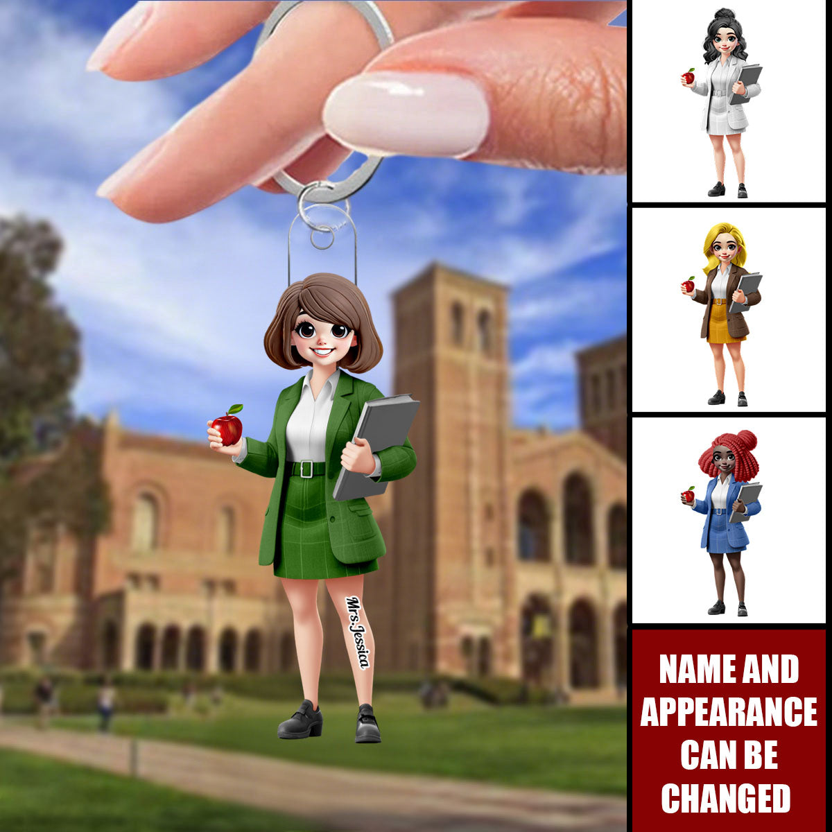 My Classroom You Belong Here - Personalized Keychain