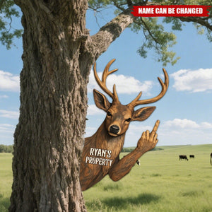 Keep Out Of Hunter's Property - Personalized Metal Sign