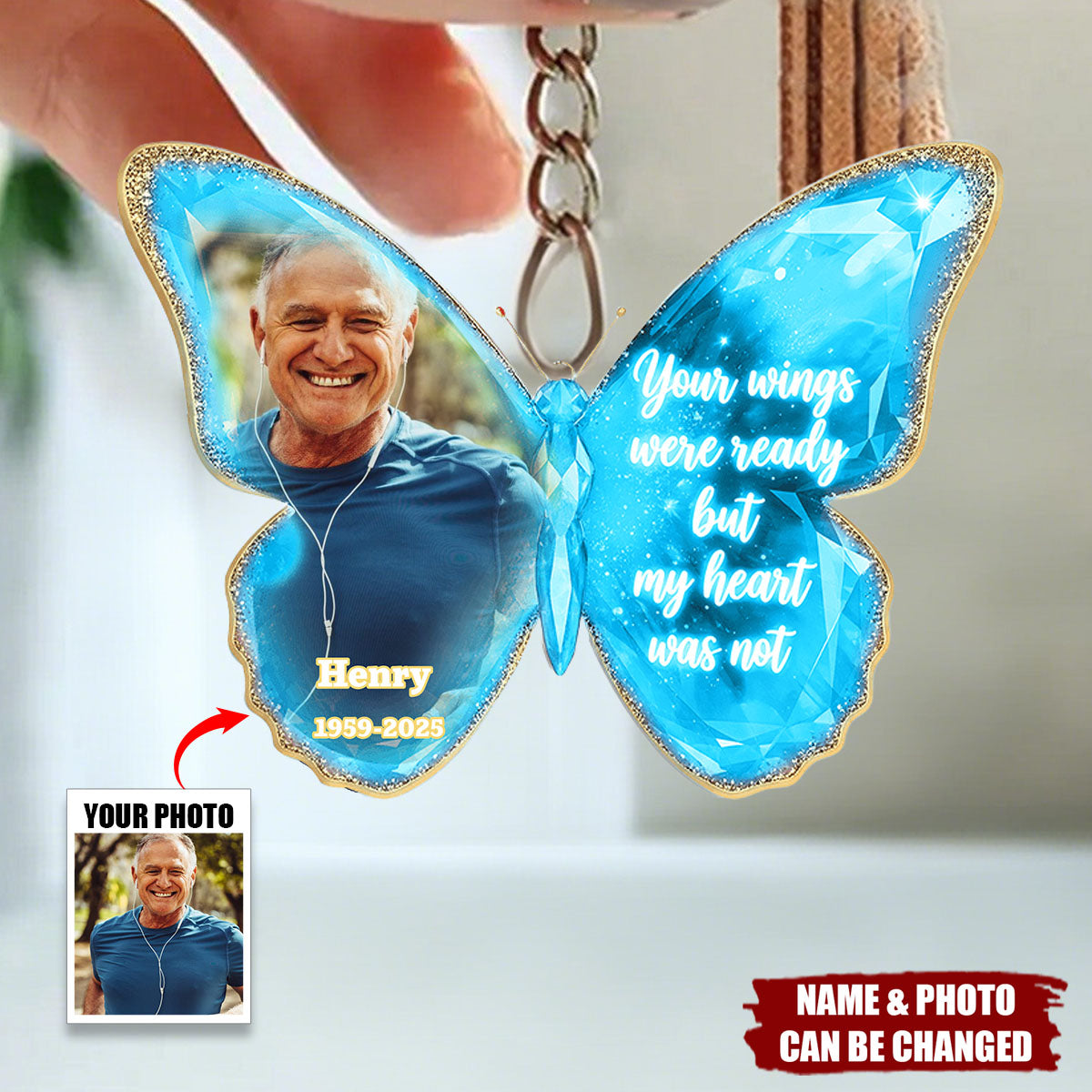Memorial Keychain - Custom Photo Gifts For Loved Ones