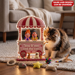 Couple Sweet Little Pet Gang Light Box - Personalized Gifts For Couple