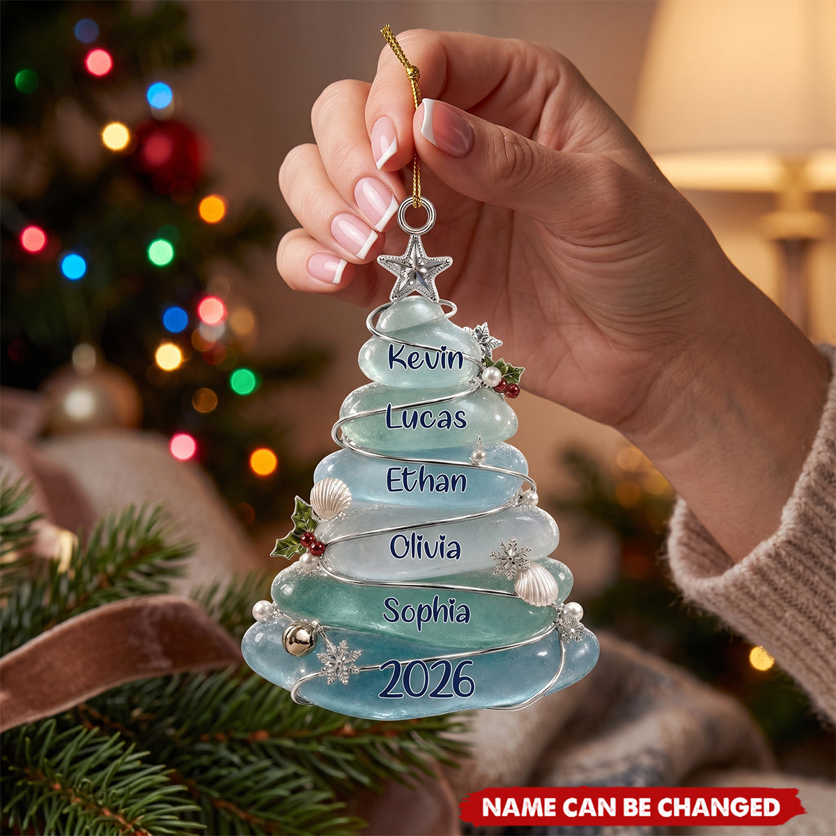 Our Family Tree - Personalized White Acrylic Ornament